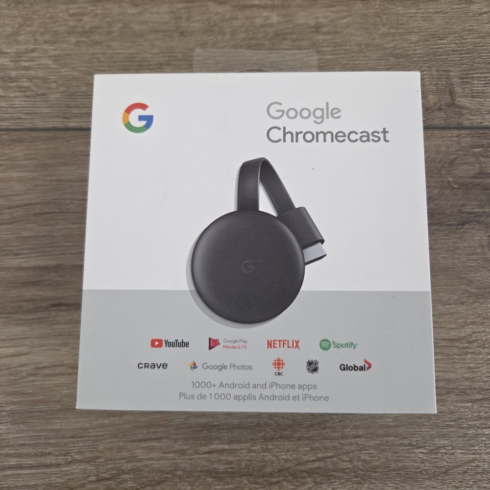 Google Chromecast 2nd Gen HD Video Media Streaming NC2-6A5 Tested Working w/ Box